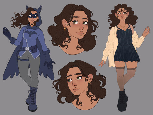 flat color example (starts at $120)